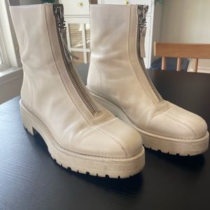 Sam Edelman Jacquie Zip Front Lug Sole Booties